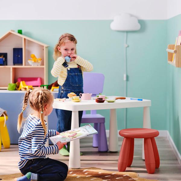 Детский стул Ikea Mammut 5 лет / Красный photo 4