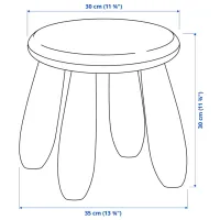 Scaun pentru copii Ikea Mammut 5 ani / Red photo 5