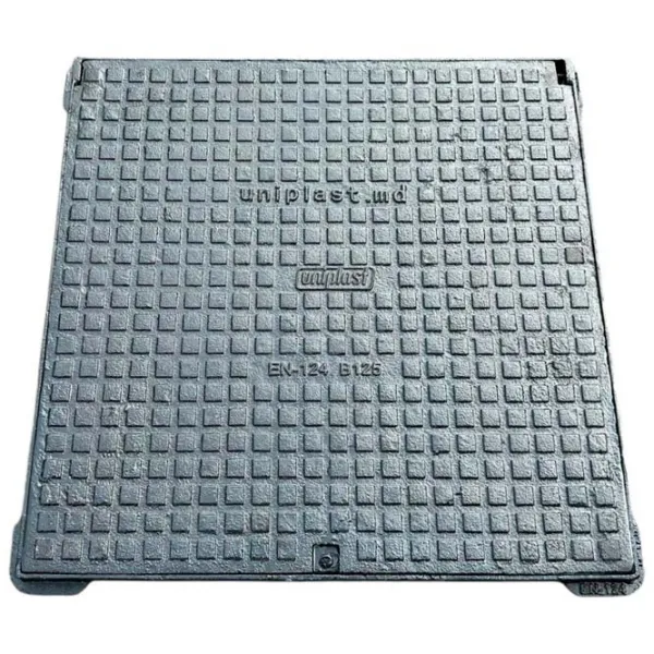 Канализационная крышка Uniplast EN124 Черный / Чугун photo 1