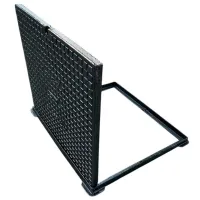 Capac canalizare Uniplast EN124 Black / Fontă photo 3