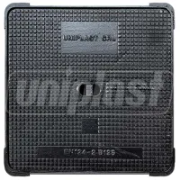 Capac canalizare Uniplast EN124 Black / Fontă 