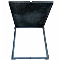 Канализационная крышка Uniplast EN124 Черный / Чугун photo 3