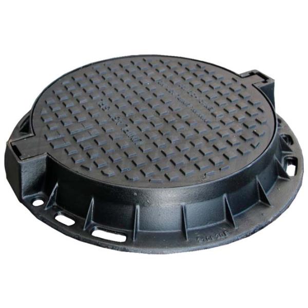 Capac canalizare Uniplast EN124 Black / Fontă  photo 1