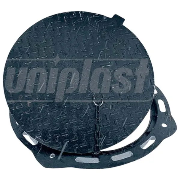 Capac canalizare Uniplast EN124 Black / Fontă  photo 3