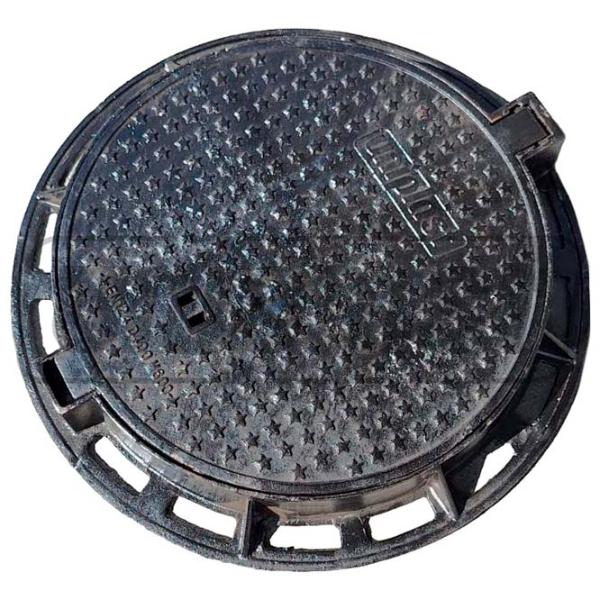 Канализационная крышка Uniplast EN124 Черный / Чугун photo 1
