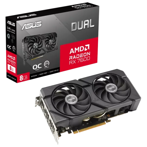 Placă video Asus Radeon RX 7600 EVO OC Edition PCI Express x16 4.0 / 8 GB photo 7