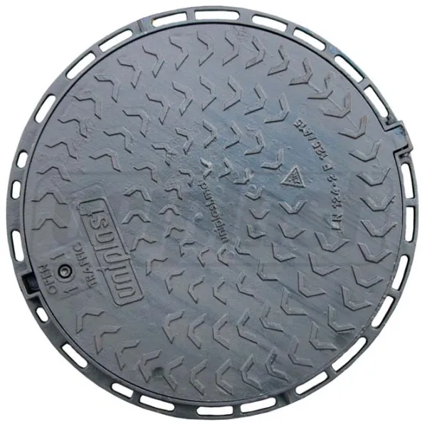 Capac canalizare Uniplast EN124 Black / Fontă  photo 2