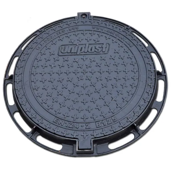 Capac canalizare Uniplast EN124 Black / Fontă  photo 1