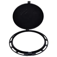 Capac canalizare Uniplast EN124 Black / Fontă photo 2