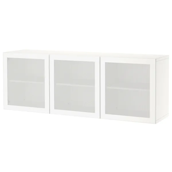 Noptiere Ikea Besta 64 x 180 x 42 / MDF / White photo 1