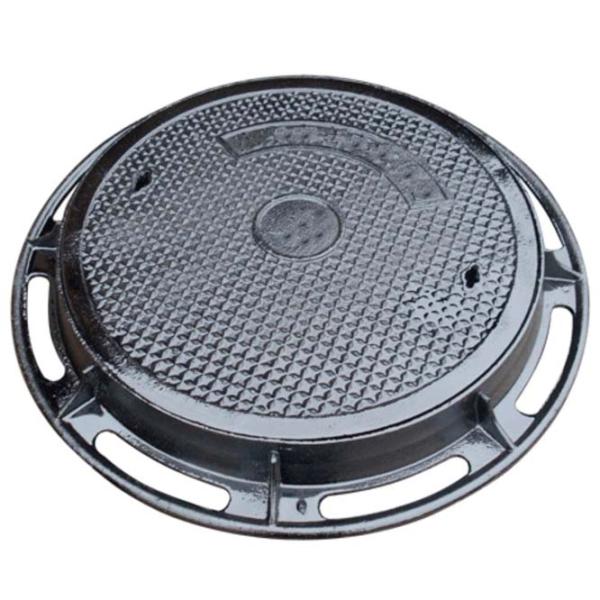 Capac canalizare Uniplast EN124 Black / Fontă  photo 1