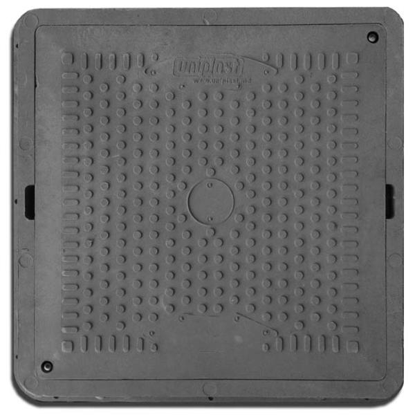 Capac canalizare Uniplast 16406  Black / Plastic photo 1