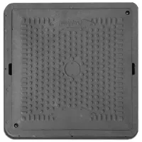 Канализационная крышка Uniplast 16406  Черный / Пластик