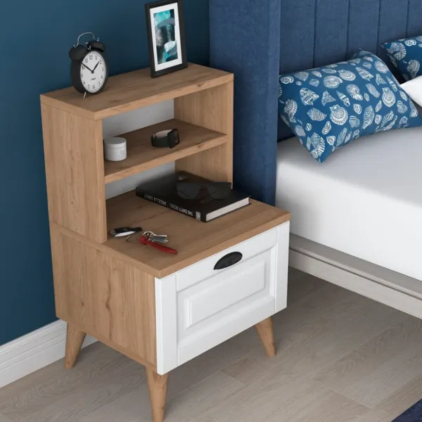 Тумбочки Mirage Meble BD105 S 74.4 x 40 x 40см / ЛДСП / Дуб Сонома photo 4 Тумбочки Mirage Meble BD105 S 74.4 x 40 x 40см / ЛДСП / Дуб Сонома photo 4