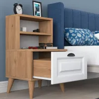 Тумбочки Mirage Meble BD105 S 74.4 x 40 x 40см / ЛДСП / Дуб Сонома photo 6