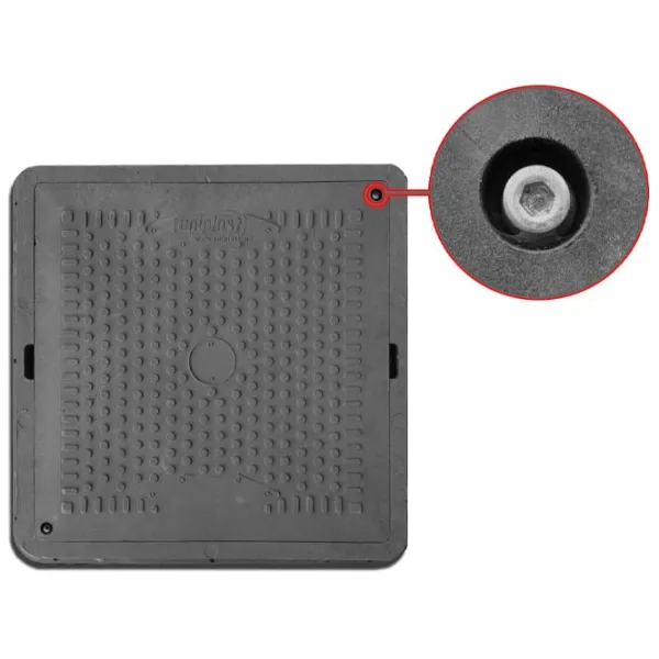 Capac canalizare Uniplast 16506 Black / Plastic photo 2