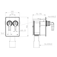 Сифон для стиральной машины HL 4000.2 / photo 2