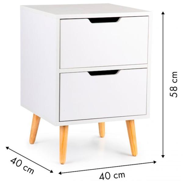 Noptiere Modern WYJ-052 58 x 40 x 40 / PAL / Beige photo 5