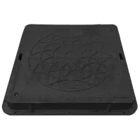 Канализационная крышка Uniplast 169061 Черный / Пластик