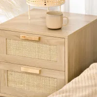 Тумбочки Homcom 831-664V00ND 56 x 40 x 40см / ЛДСП / Дуб Сонома photo 6
