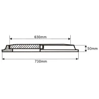 Capac canalizare Uniplast 16500 Green / Compozit photo 3