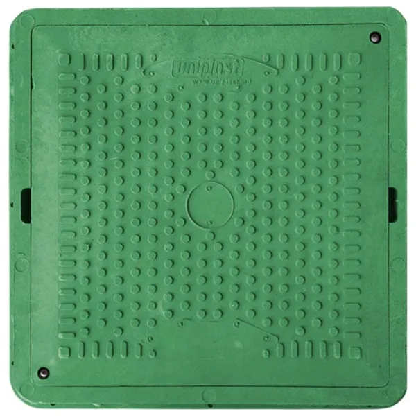 Capac canalizare Uniplast 165061 Green / Compozit photo 1