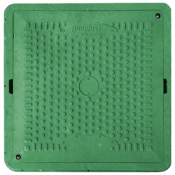Capac canalizare Uniplast 165061 Green / Compozit photo 1