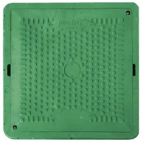 Канализационная крышка Uniplast 165061 Зеленый / Композитный