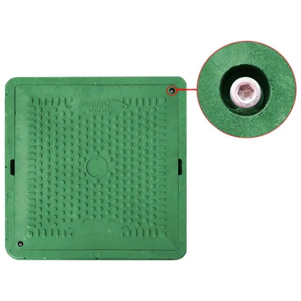 Capac canalizare Uniplast 165061 Green / Compozit photo 3