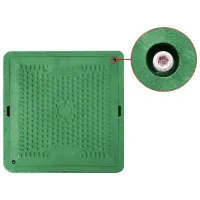 Capac canalizare Uniplast 165061 Green / Compozit photo 3