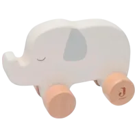 Игрушка Jollein Elephant On Wheels Jungle Jambo 112-001-67091 0.5+ / Серый