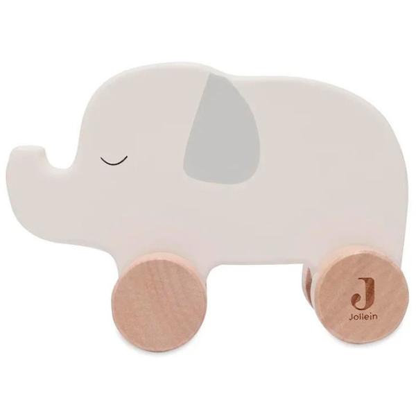 Jucărie Jollein Elephant On Wheels Jungle Jambo 112-001-67091 0.5+ / Gray photo 2
