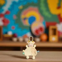 Jucărie pentru pătuțuri și cărucioare Sensillo Animals Mini Zoo cuddly toy Z-020 0+ / Beige photo 5