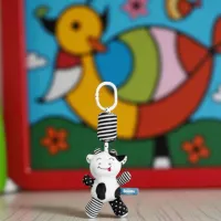 Jucărie pentru pătuțuri și cărucioare Sensillo Animals Cow Z-031 0+ / White photo 5
