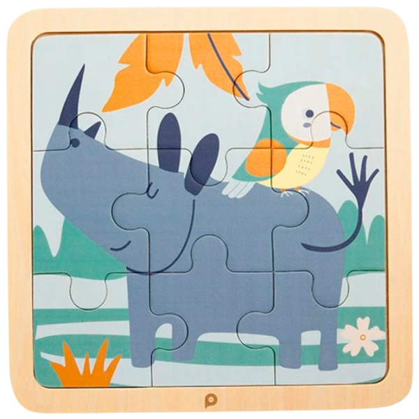 Puzzle Premaman Rhino 1+/ Numărul de piese: 9 photo 1