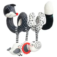 Jucărie pentru pătuțuri și cărucioare Sensillo Animals Fox Z-0350 0.5+ / Black photo 5
