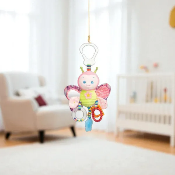 Игрушка для колясок и кроваток Sensillo Colorful Butterfly Z-0503 0+ / Розовый photo 5