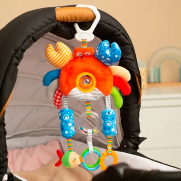 Игрушка для колясок и кроваток Sensillo Animals Colorful Crab Z-0522 0+ / Красный photo 2 Игрушка для колясок и кроваток Sensillo Animals Colorful Crab Z-0522 0+ / Красный photo 2