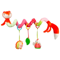 Jucărie pentru pătuțuri și cărucioare Sensillo Animals Colorful Fox Z-0530 0+ / Red
