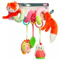 Jucărie pentru pătuțuri și cărucioare Sensillo Animals Colorful Fox Z-0530 0+ / Red photo 2