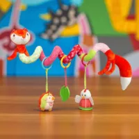 Jucărie pentru pătuțuri și cărucioare Sensillo Animals Colorful Fox Z-0530 0+ / Red photo 4