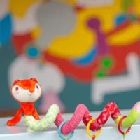 Jucărie pentru pătuțuri și cărucioare Sensillo Animals Colorful Fox Z-0530 0+ / Red photo 5