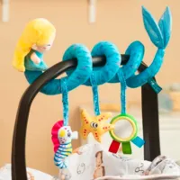 Jucărie pentru pătuțuri și cărucioare Sensillo Colorful Mermaid Z-0532 0+ / Blue photo 2