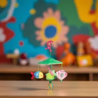 Carusel pentru pătuc Sensillo Colorful Frog Z-0540 0+ / Green photo 4