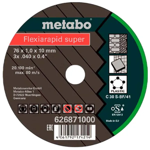Disc debitare Metabo 626871000  photo 1 Disc debitare Metabo 626871000  photo 1