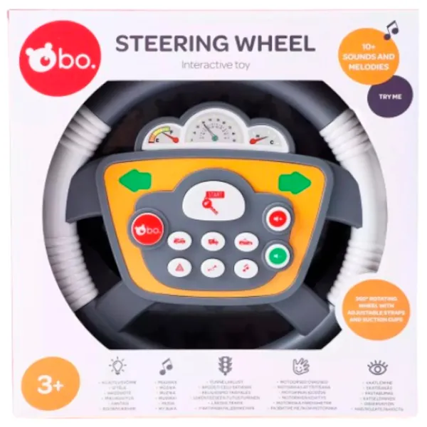 Интерактивная игрушка Bo. Steering Wheel 8019ML 3+ / Серый photo 2