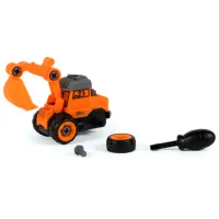 Комплект машин Bo. Truck playset Builder 8015ML / / Серый Оранжевый photo 3