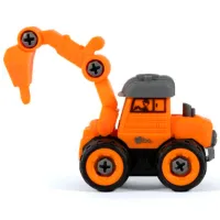 Комплект машин Bo. Truck playset Builder 8015ML / / Серый Оранжевый photo 4