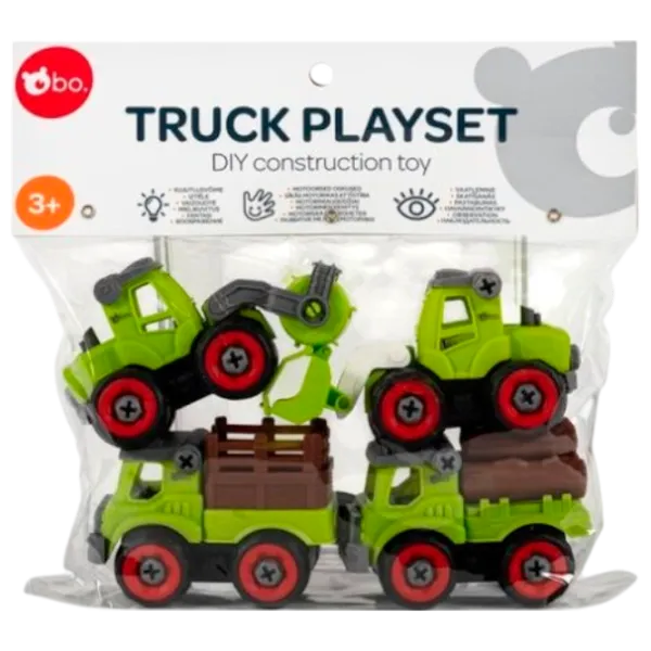 Set de mașini Bo. Truck playset Farmer 8016ML  / / Gray Green photo 1