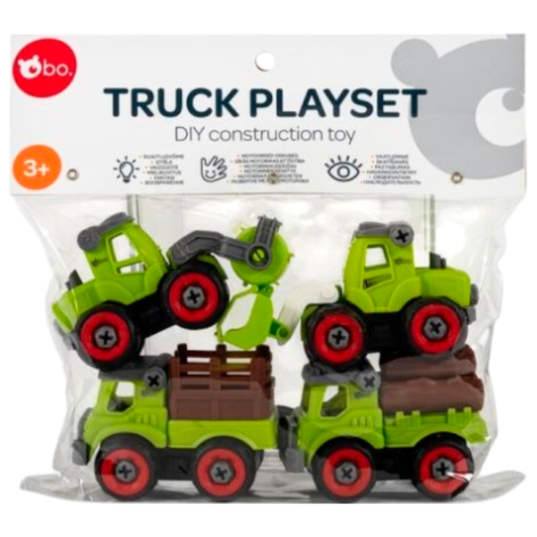 Set de mașini Bo. Truck playset Farmer 8016ML  / / Gray Green photo 1
